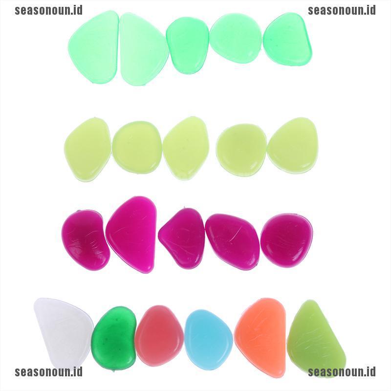 50 Viên đá dạ quang trang trí bể cá sân vườn