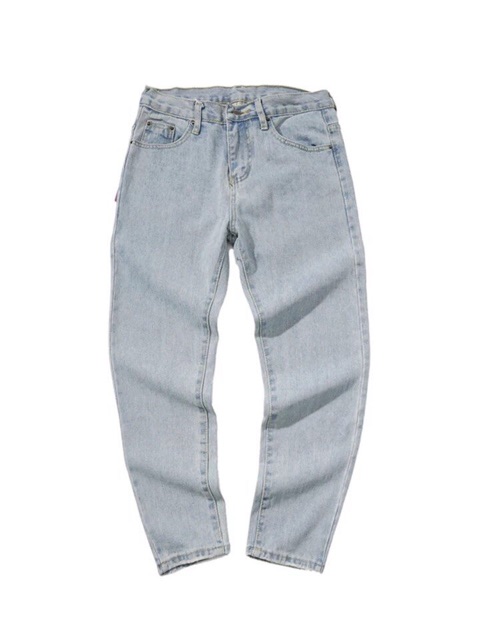 QUẦN BAGGY JEANS TRƠN ỐNG SUÔNG UNISEX NAM NỮ