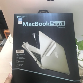 Bộ dán Mocoll MacBook Pro 2016-2019 13”  15” 16” 5 in 1