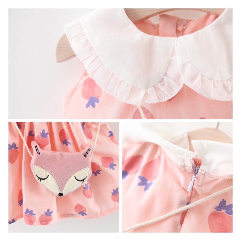 Bé gái ăn mặc mùa hè thời trang dễ thương không tay đầm công chúa bé gái 1-5 tuổi