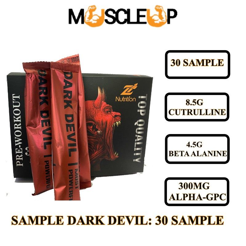 Sample Pre Workout Dark Devil 1sv HỖ TRỢ TẬP LUYỆN