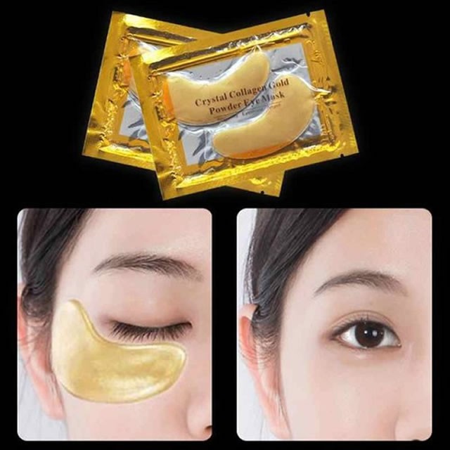 Mặt nạ xóa thâm quầng mắt Crystal Collagen Gold Power Eye Mask-Lizan kho sĩ mỹ phẩm tp hcm