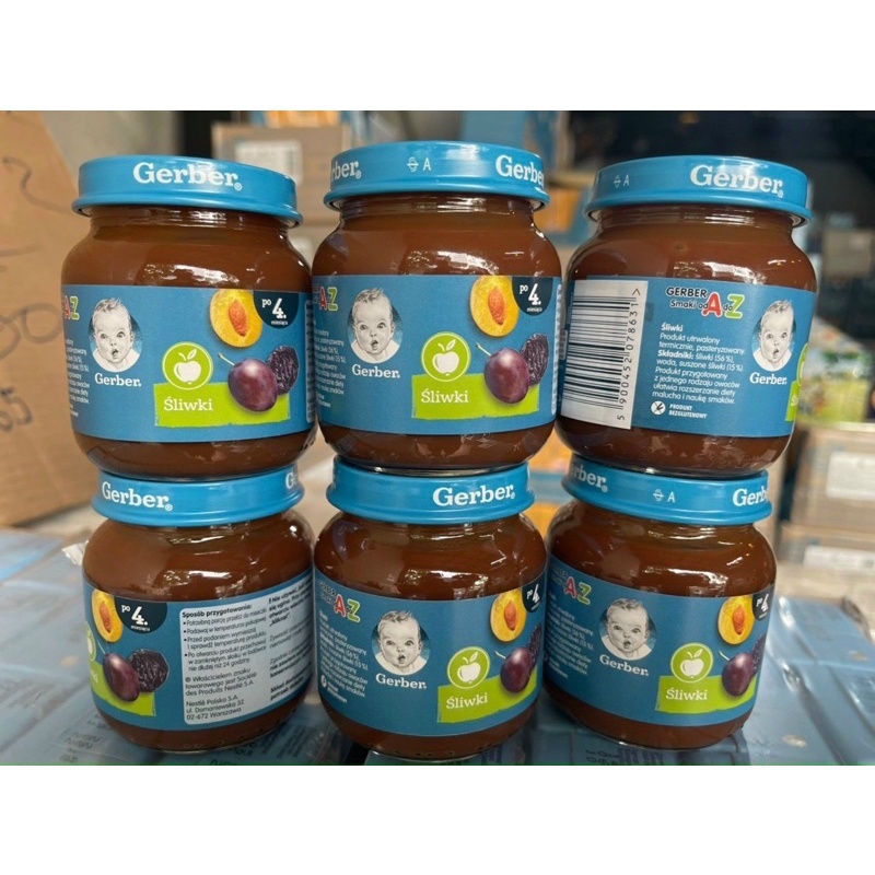 Hũ mận đen Nga gerber 125g