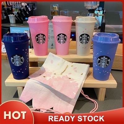 [Phổ biến] INS Style Starbucks Cup Cúp lạnh trong suốt có thể sử dụng lại Starbucks Cup 470ml/710ml