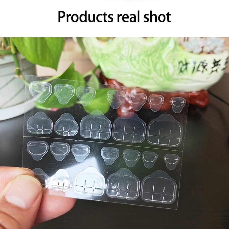 [Hàng mới về] Bộ 24 miếng dán móng giả thạch linh hoạt hai mặt độ bám dính tốt hơn bền