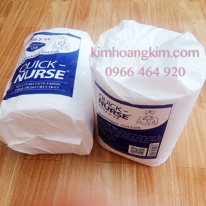 Bông Y Tế Quick Nurse Gói 500G, 1kg