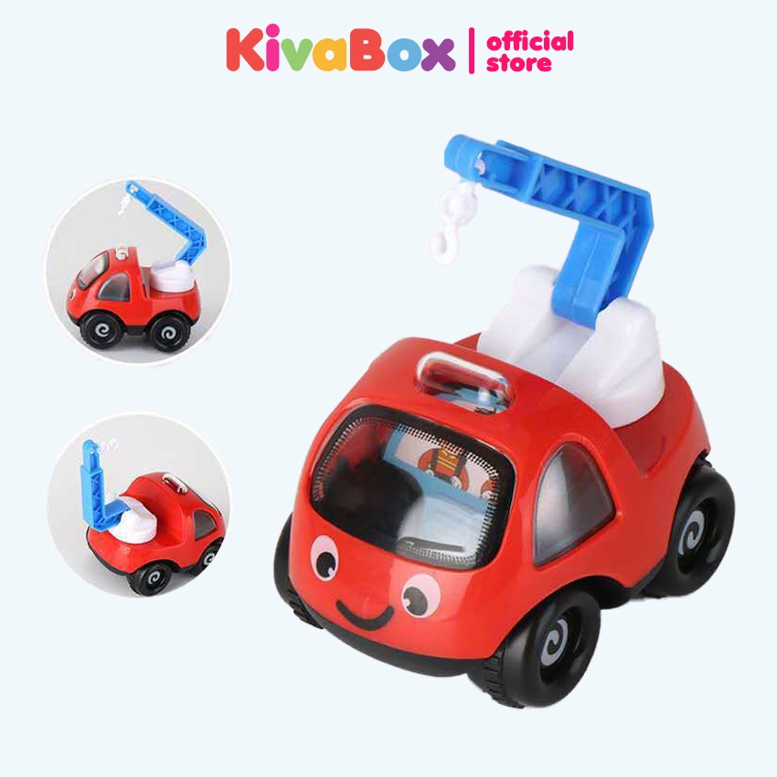 Xe ô tô đồ chơi mô hình kỹ thuật cho bé KIVABOX chạy bằng quán tính