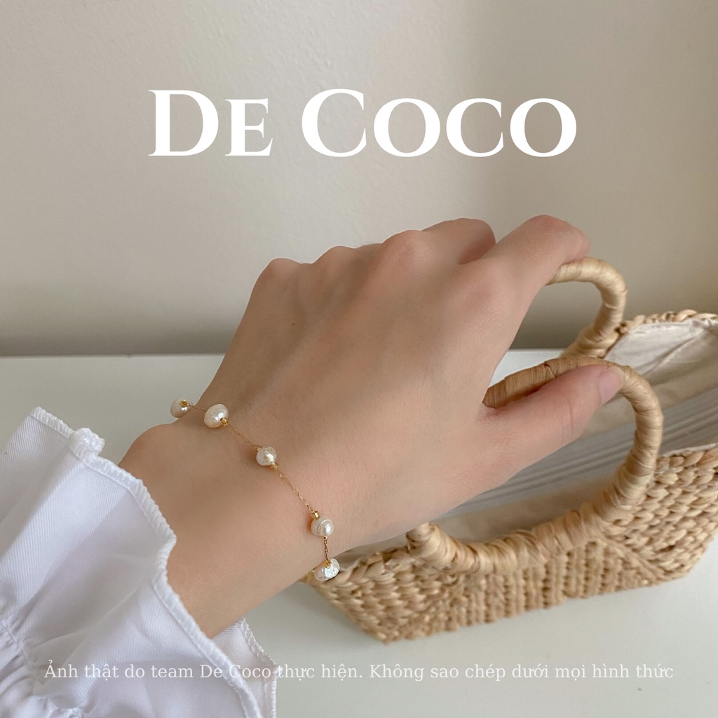 [Mã SKAMCLU8 giảm 10% cho đơn từ 100K] Vòng tay nữ đính hạt trai Perle De Coco