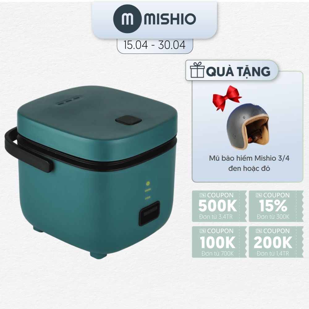 [Mã ELHADEV giảm 4% đơn 300K] Nồi Cơm Điện Mini Mishio MK265 0.8 Lít - Hàng chính hãng