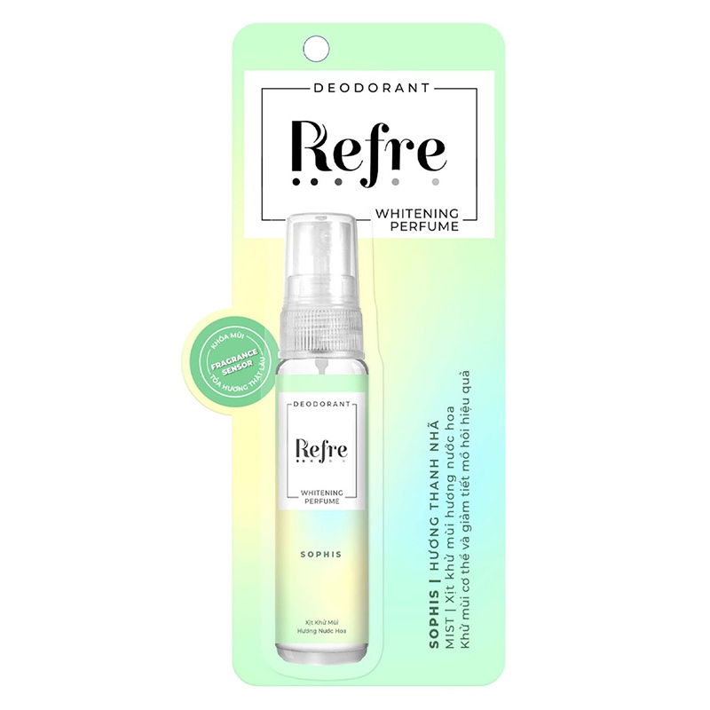 [MẪU MỚI 2021]  Xịt Khử Mùi Refre 30ml