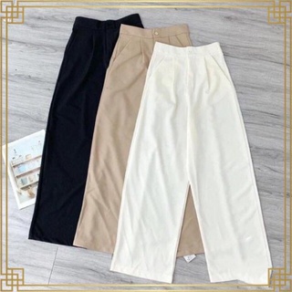 Quần culottes đũi dáng dài quần ống rộng siêu Hot 2022 thoitranggiasi