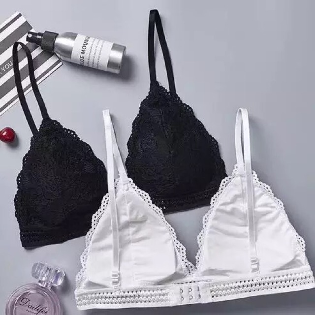 Áo bralete móc cài sau ren mềm co giản ms 7311