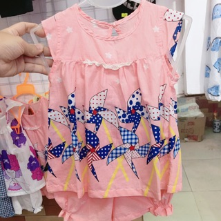 Combo 2 bộ đồ bé gái siêu mát