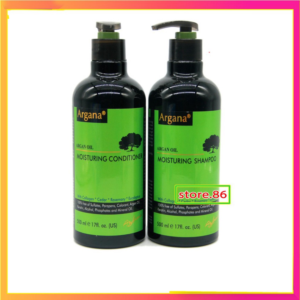 [💥HÀNG CHUẨN CÔNG TY ] CẶP DẦU GỘI DẦU XẢ PHỤC HỒI TÓC Argana Oil Moisturing 500ML | BigBuy360 - bigbuy360.vn