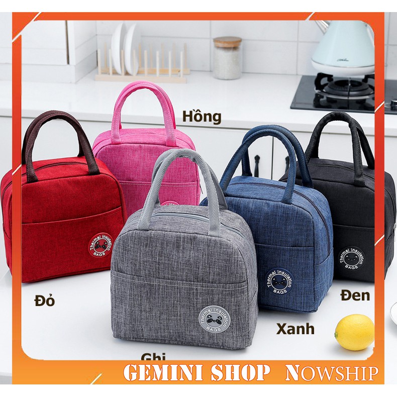 Túi Giữ Nhiệt Đựng Hộp Cơm Chống Thấm Nước Tiện Dụng Lunch Bag TGN02