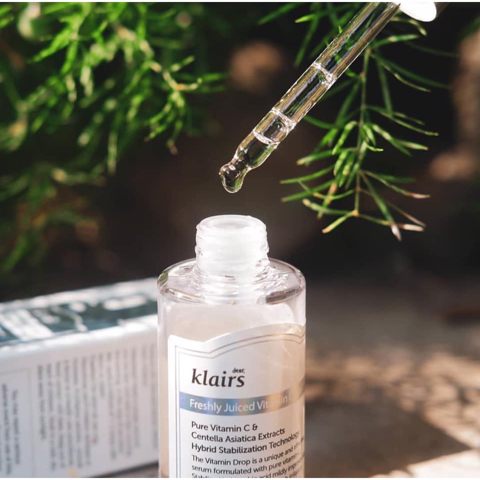 Tinh Chất Vitamin C Giúp Mờ Thâm Nám, Trắng Sáng Dành Cho Da Nhạy Cảm Klairs Freshly Juiced Vitamin Drop