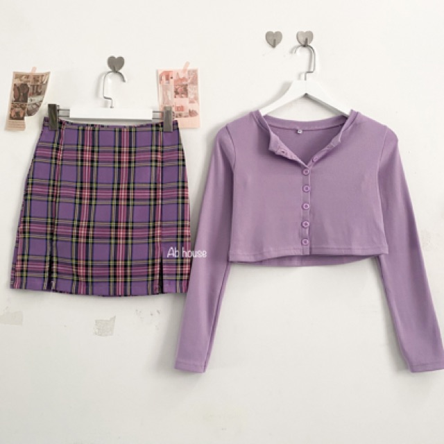 Chân váy Caro Ulzzang ( kèm lót trren) | BigBuy360 - bigbuy360.vn