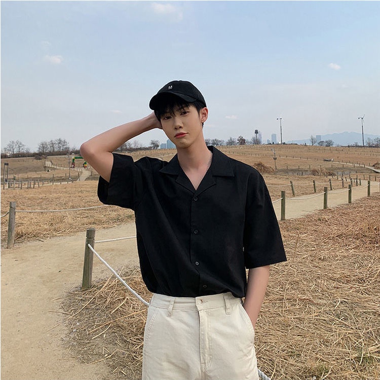 [sale xả kho] áo sơ mi form rộng tay lỡ nam nữ unisex vải thôi mặc hè mát 2022 Pon.mens