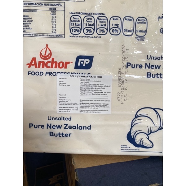 Bơ nhạt anchorr 5kg