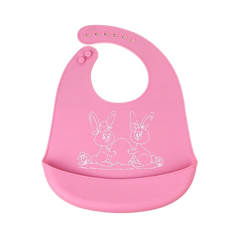 Yếm Ăn Cotton Chống Thấm Nước Họa Tiết Hoạt Hình Cho Bé