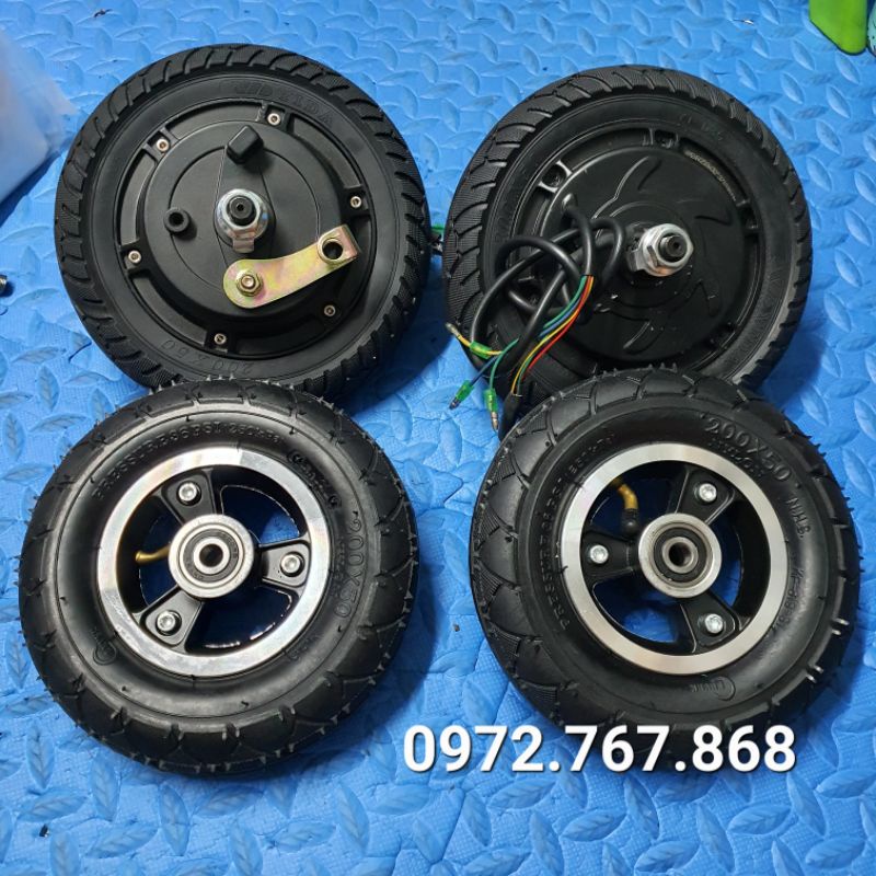 Động cơ không chổi than 24v 250w 8 inch chế xe scooter điện