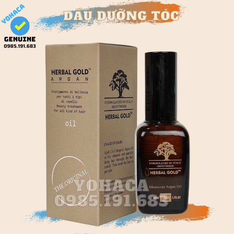 Tinh Dầu Dưỡng Tóc Herbal gold 50ml