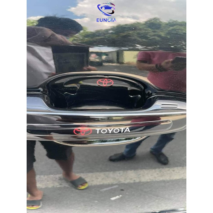 [TOYOTA] Bộ 10 Miếng Dán Silicon Chống Xước Hõm Cửa, Tay Nắm Cửa , Gương Ô Tô Xe Hơi Có Logo Hãng Xe Toyota