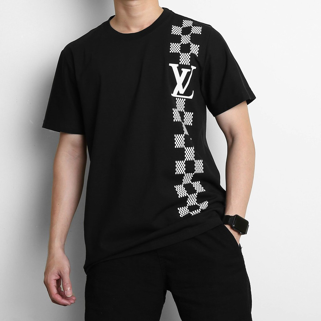 Áo thun cotton nam cách điệu LV bigsize nam