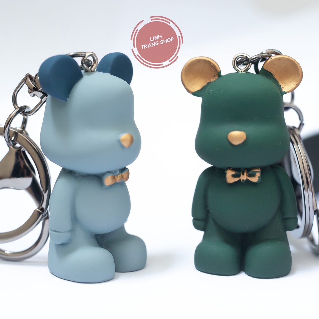 Móc Chìa Khoá Cute Gấu BearBrick, Móc Khoá Keychain Hình Gấu Dễ Thương