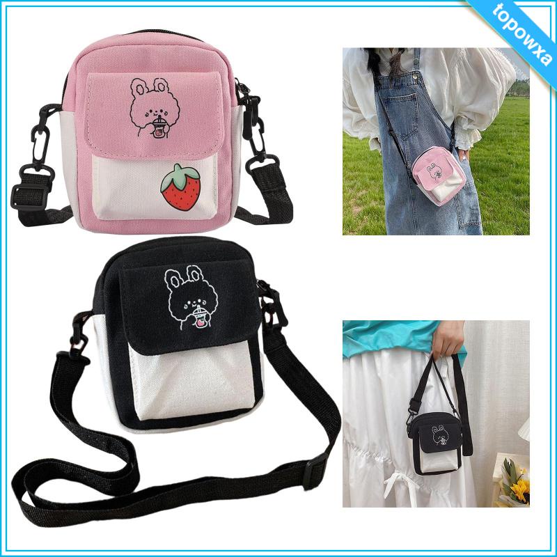 Túi vải Mini Dây Đeo Vai Thời Trang Cho Nữ