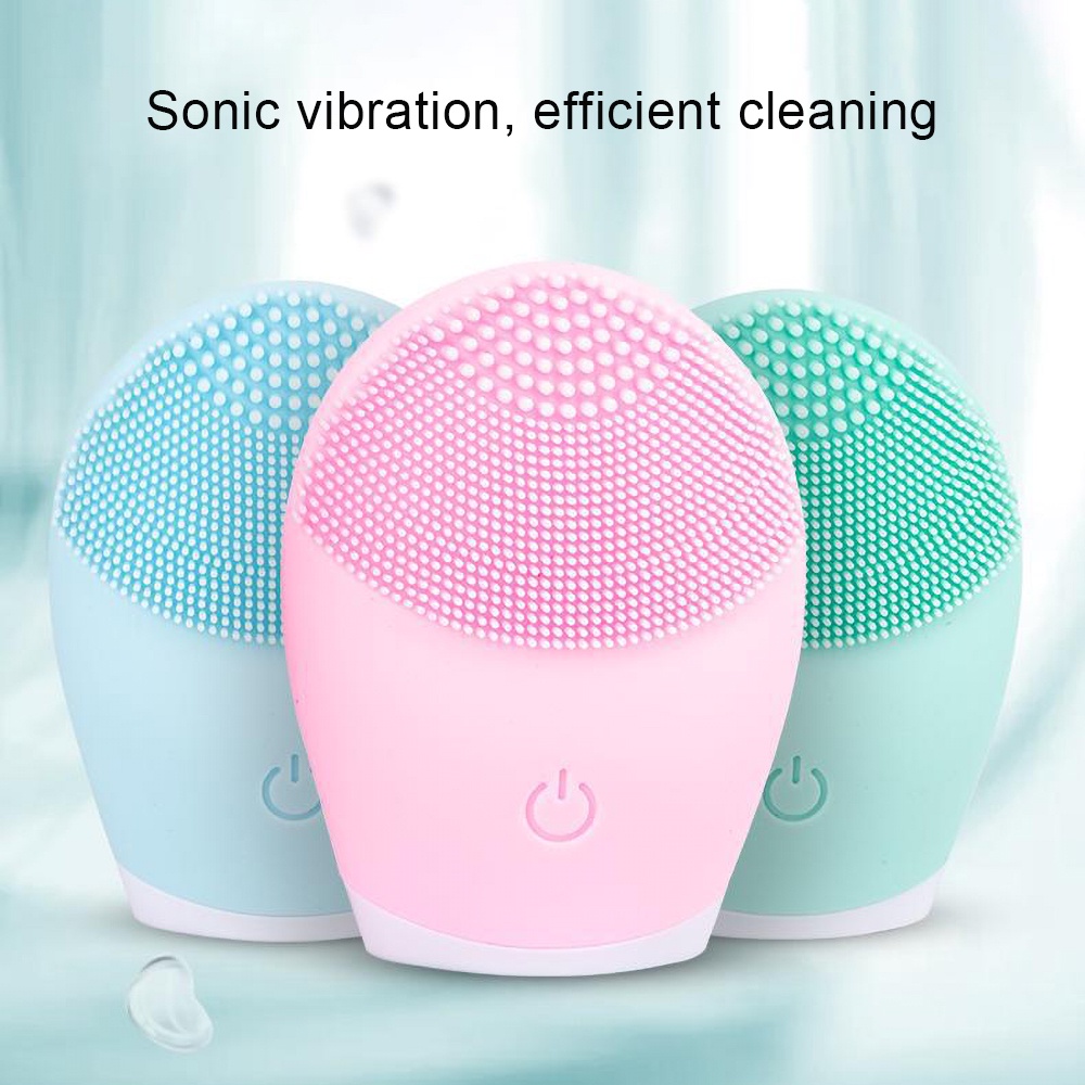 [Hàng mới về] Máy rửa mặt bằng silicone không thấm nước tiện lợi