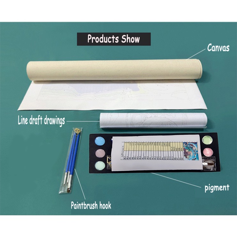 Bộ tranh tô sơn dầu hình Mona Lisa 40 * 50cm