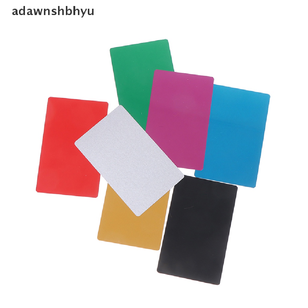 adawnshbhyu 10 Pcs Blank Metal Business Card Aluminum Alloy Blanks Card DIY Laser Printing VN