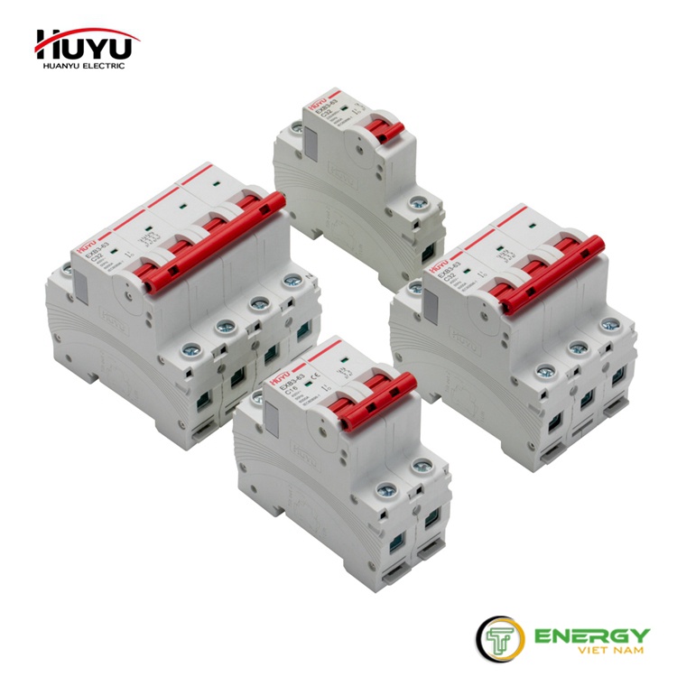 Áp Tô Mát HUYU AC DZ47N-63 3P C6A-C63A