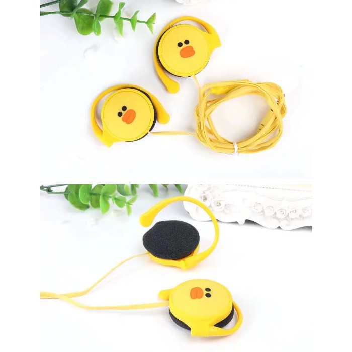 Tai nghe kẹp tai hình thú ngộ nghĩnh siêu đáng yêu KN211 - Tai nghe cho điện thoại, máy tính dễ thương KN313