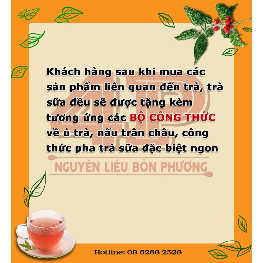 Trà Đen Nguyên Lá Wao  - Trà pha trà sữa W.A.O | 500g/túi