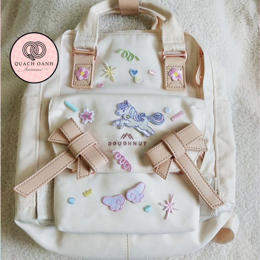 Sticker nhãn dán vải thêu hình kỳ lân unicorn tự dính trang trí sổ, vở, mũ bảo hiểm - ST27