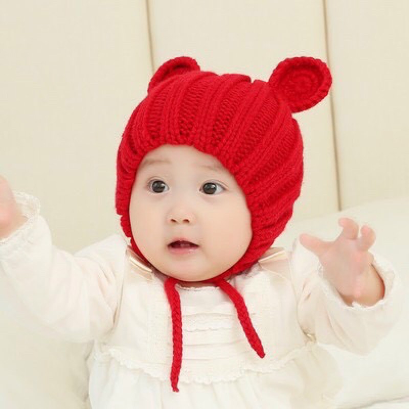 Mũ len gấu cho bé mã 2938