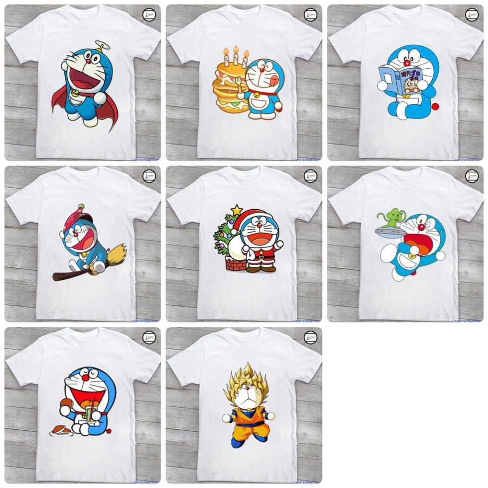 ÁO THUN NAM NỮ - DORAMON - KUTE ( NHIỀU MẪU)