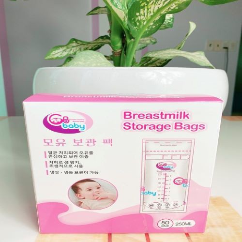 Túi Trữ Sữa GB Baby 💖 𝑭𝑹𝑬𝑬𝑺𝑯𝑰𝑷 💖 Hộp 50 túi 250ml (Hàn Quốc)