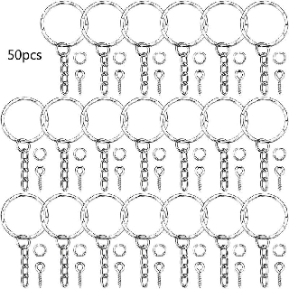 Set 50 Móc Khóa Bạc Làm Đồ Trang Sức