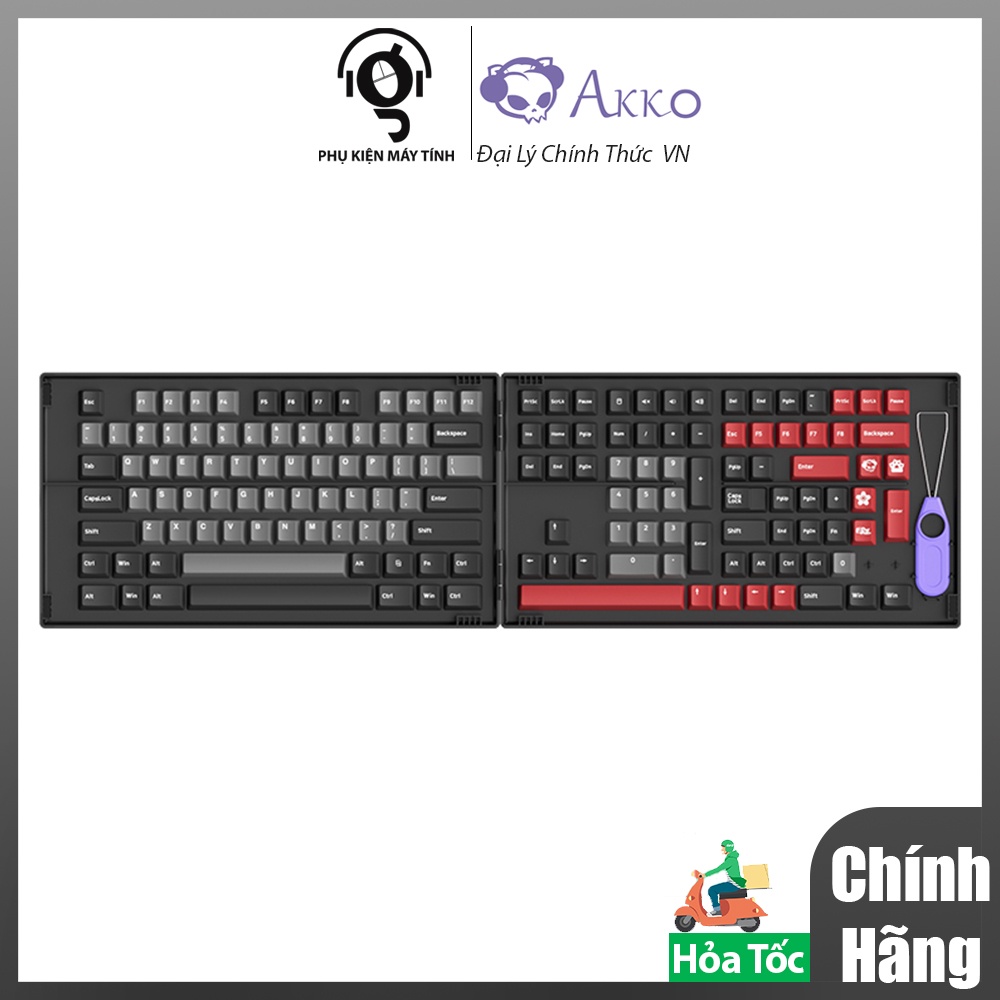 AKKO Keycap set – Psittacus (PBT Double-Shot/Cherry profile/157 nút)