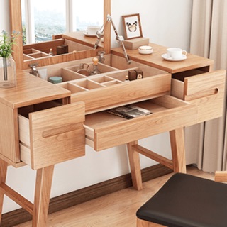 Bàn trang điểm gỗ sồi