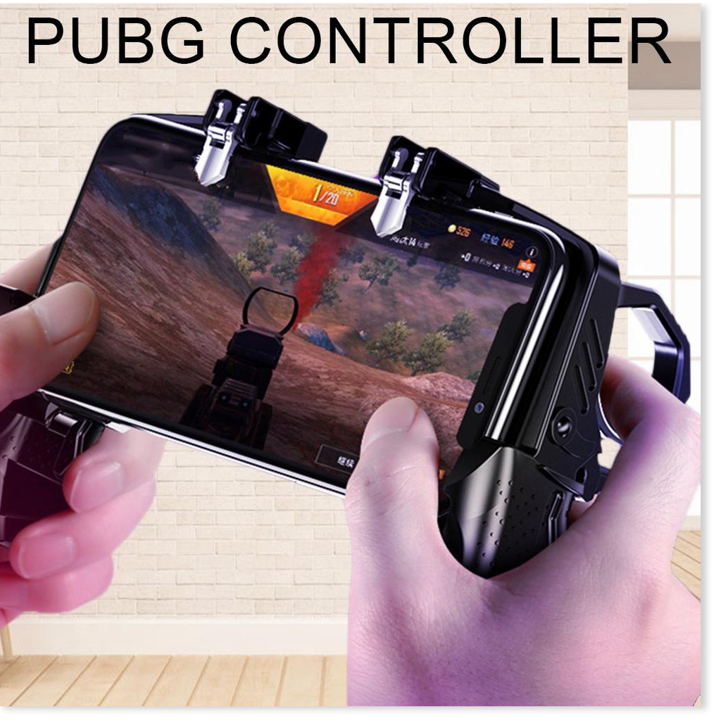 Tay cầm chơi game 4 ngón thiết bị kết nối hỗ trợ PUBG K21 Tay cầm không ồn nút bắn nhanh thượng hạng cho trò chơi PUBG R
