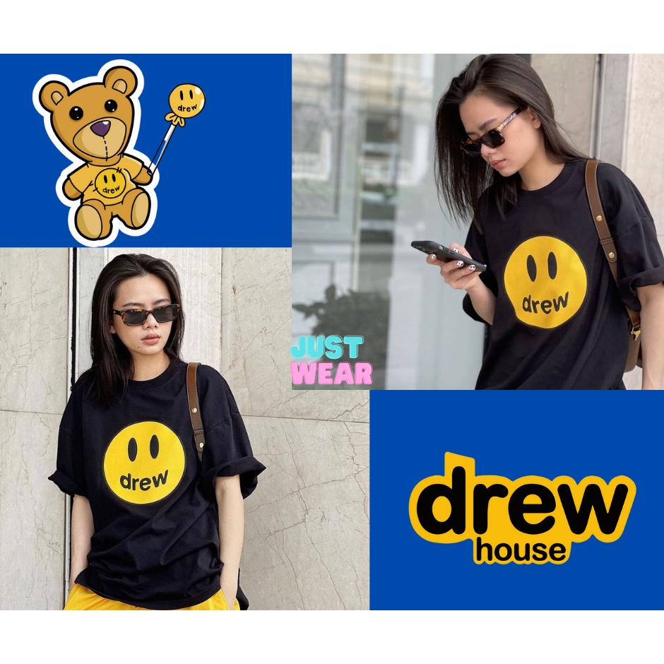 Áo thun áo phông nam nữ Drew Mascot Tee cotton 4 chiều co giãn đủ màu, đủ size S M L XL XXL