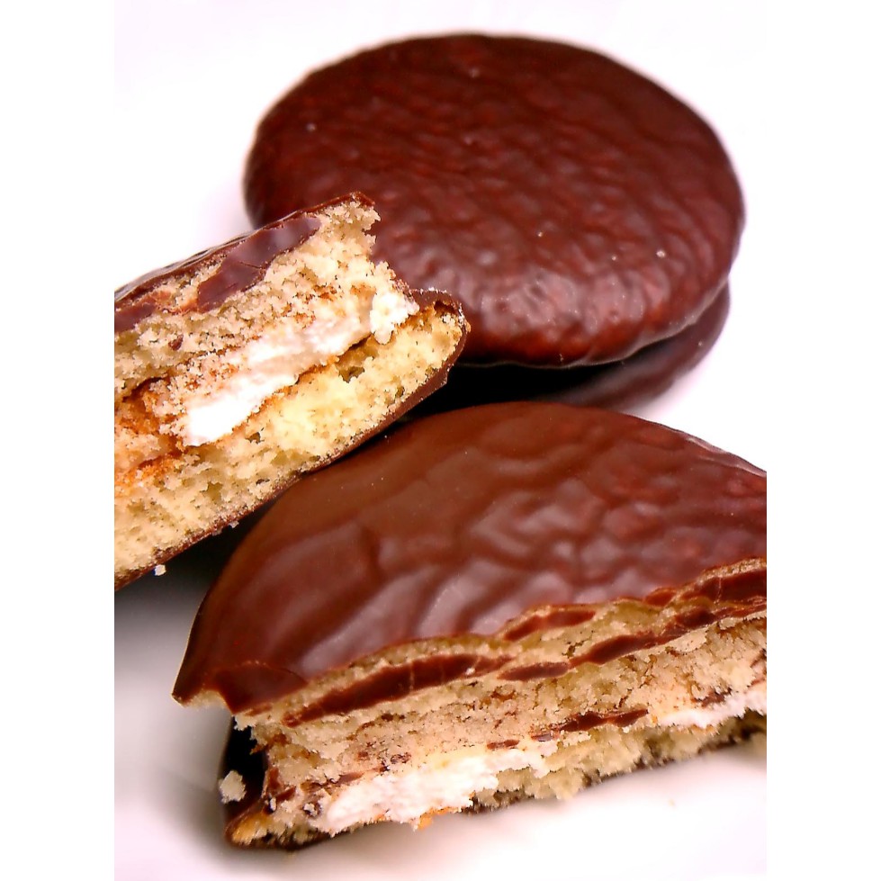 Chocopie LOTTE vị Cacao, Trà Xanh , Chuối hộp 336g (12 bánh) - Hàn Quốc 🇰🇷.