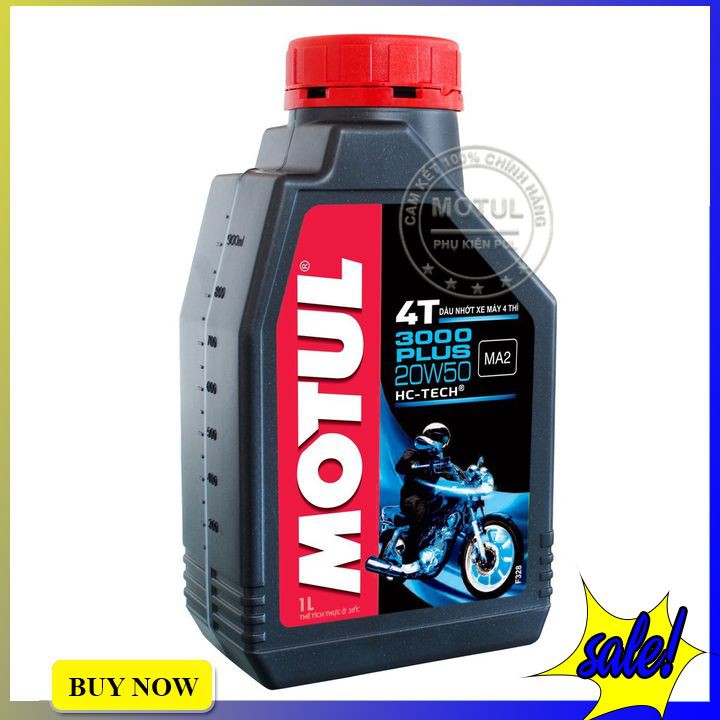 Nhớt xe số Motul 3000 plus 4t 20w50 hàng chính hãng cho xe Exciter Winner Winner X Sirius Wave Dream