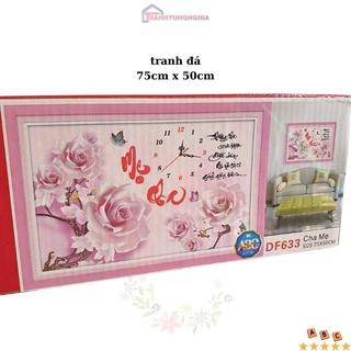 Tranh đính đá cha mẹ DF633 (75cm x 50cm)