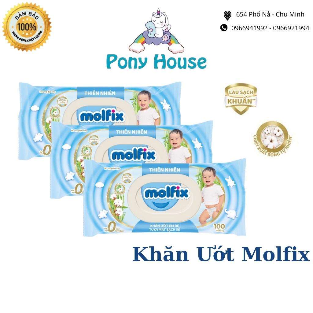 Khăn ướt Molfix Organic Tươi Mát Sạch Sẽ - Giấy Ướt Cho Bé Và Cả Gia Đình - Gói 100 Tờ