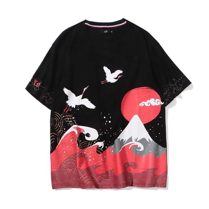 ÁO THUN UNISEX NÚI ĐỎ (hàng có sẵn slll)